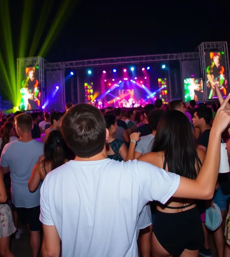 Plakat-ähnliches Bild für ein Musikfestival auf Teneriffa.