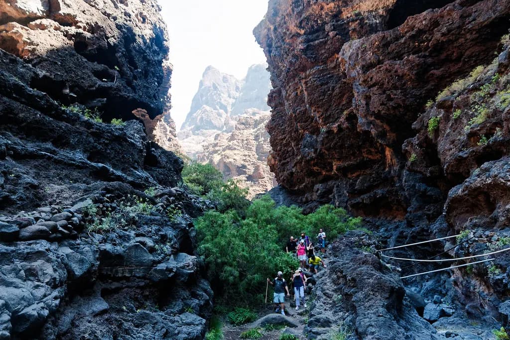 Le paysage du ravin de Masca à Tenerife.